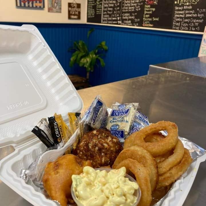 Crab Cake & Stuffed Shrimp Platter